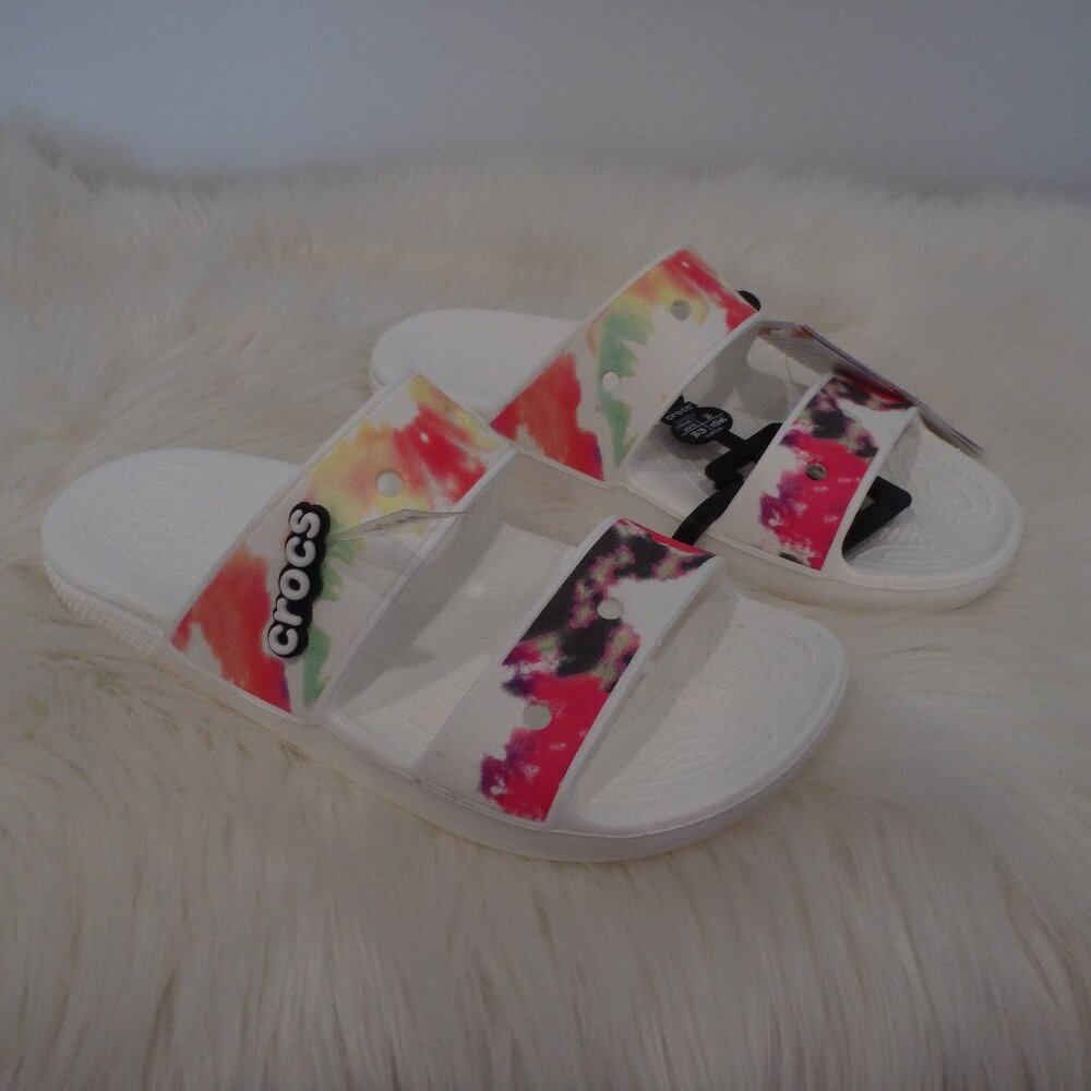 NWT Crocs Classic Tie Dye Sandals M6 W8